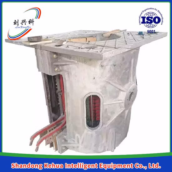 Freqüência intermediária de alumínio Shell 0,75t Forno de indução Equipamento de fundição de cobre Novos produtos